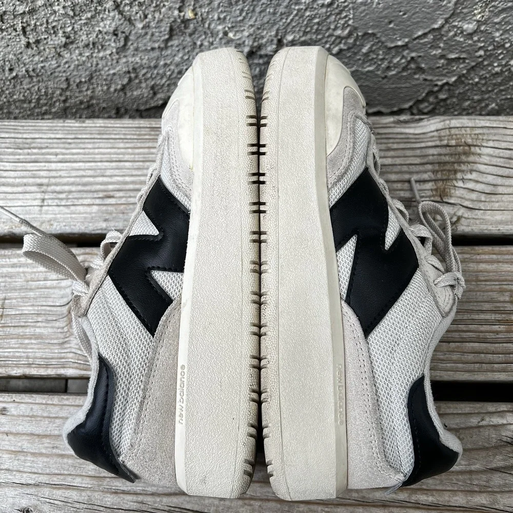 New Balance Shoes Women Size 6.5 Men Size 5 CT302 White (Beige) Suede Platform